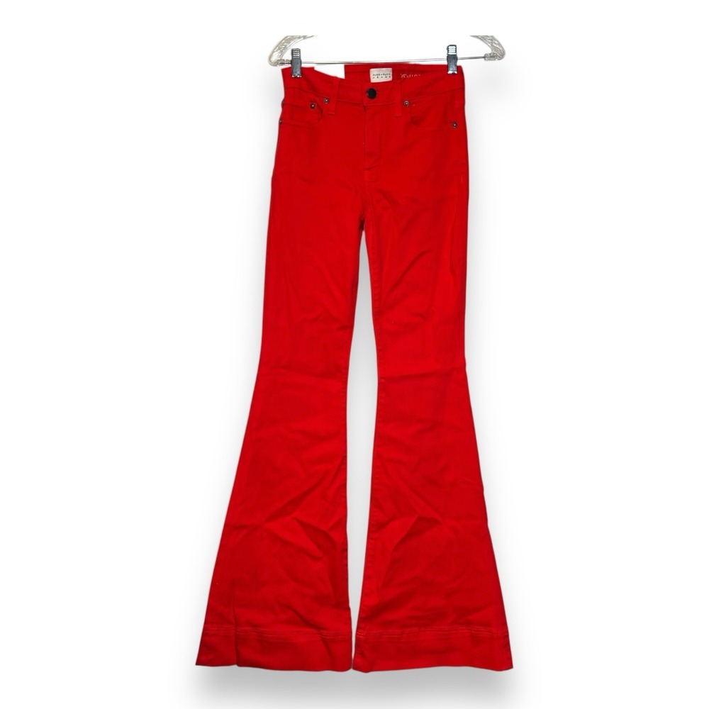 Alice + Olivia Red Flare Jeans